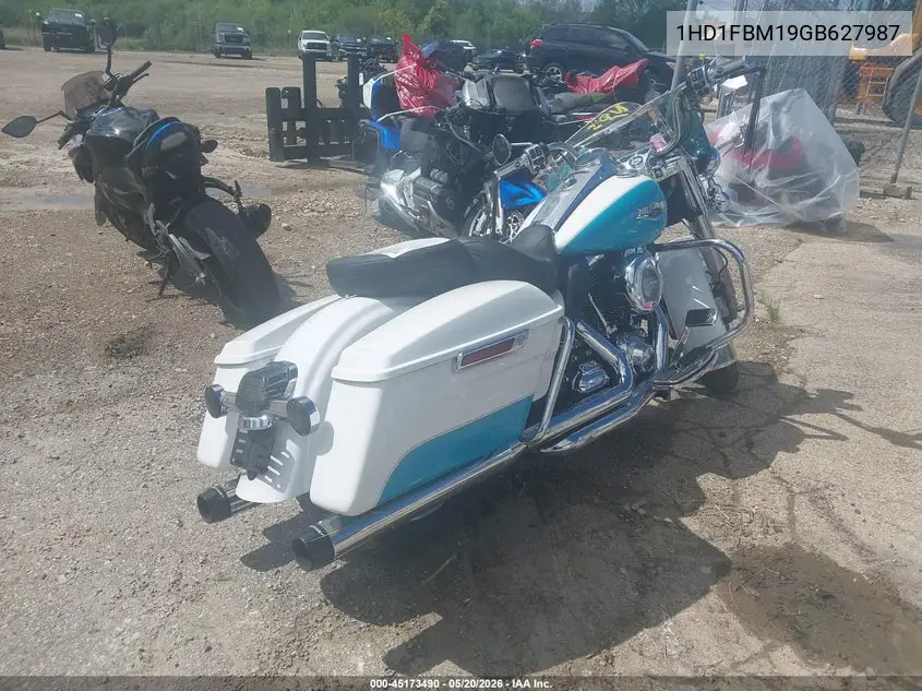 2016 Harley-Davidson Flhr Road King VIN: 1HD1FBM19GB627987 Lot: 45173490