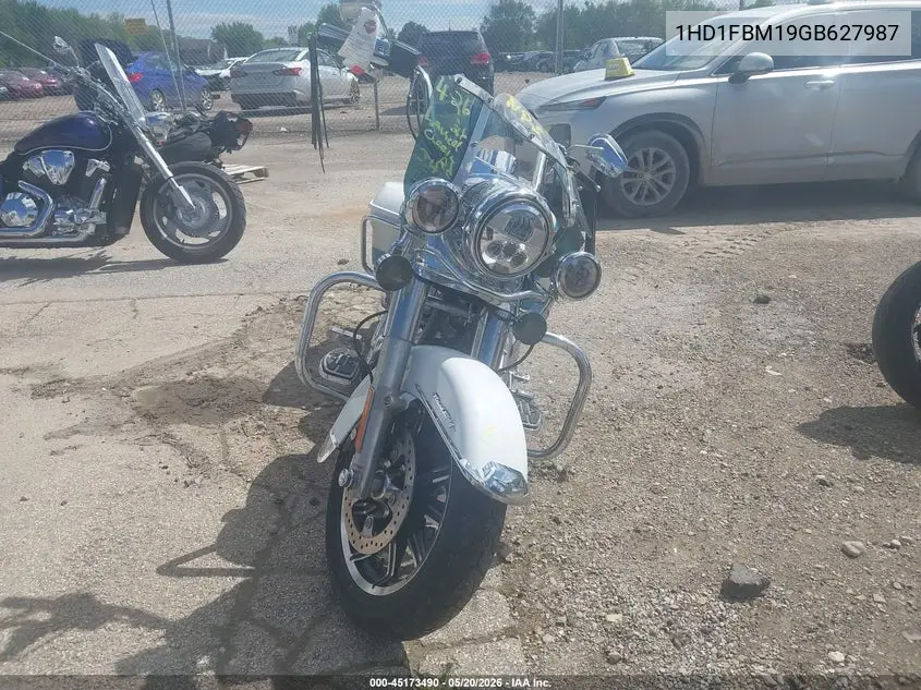 2016 Harley-Davidson Flhr Road King VIN: 1HD1FBM19GB627987 Lot: 45173490