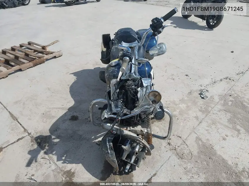 2016 Harley-Davidson Flhr Road King VIN: 1HD1FBM19GB671245 Lot: 45318535