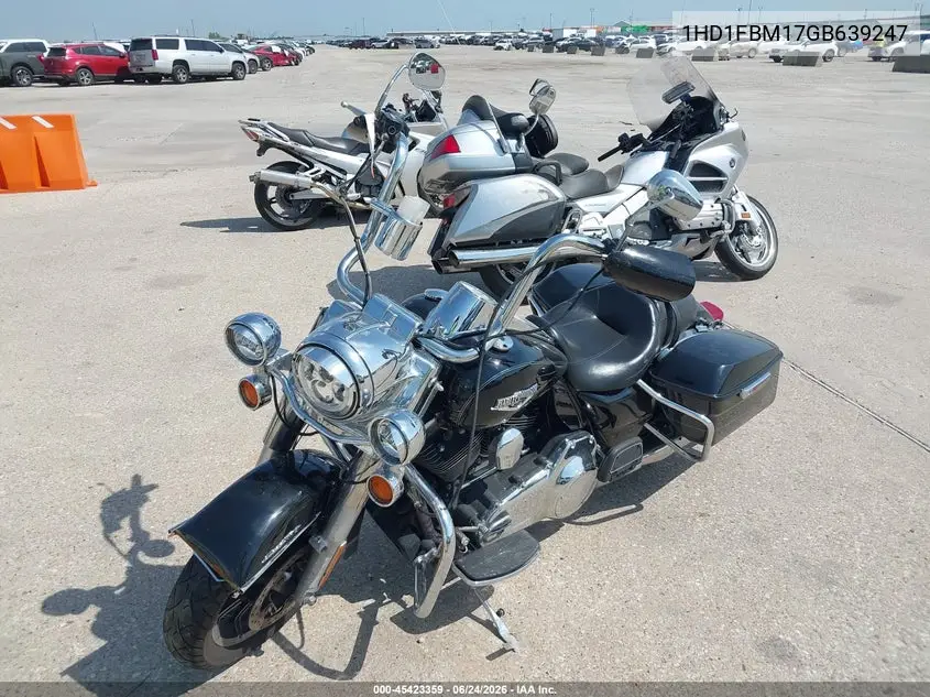 2016 Harley-Davidson Flhr Road King VIN: 1HD1FBM17GB639247 Lot: 45423359