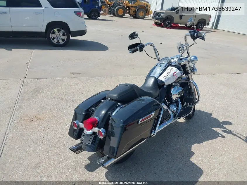 2016 Harley-Davidson Flhr Road King VIN: 1HD1FBM17GB639247 Lot: 45423359