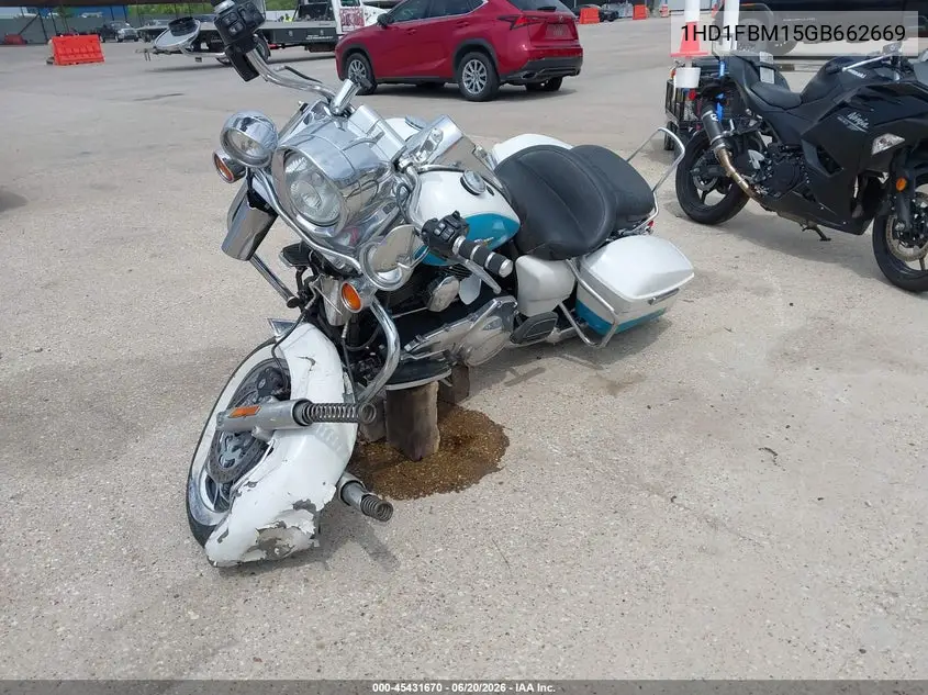 2016 Harley-Davidson Flhr Road King VIN: 1HD1FBM15GB662669 Lot: 45431670