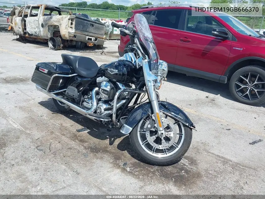 2016 Harley-Davidson Flhr Road King VIN: 1HD1FBM19GB666370 Lot: 45444357