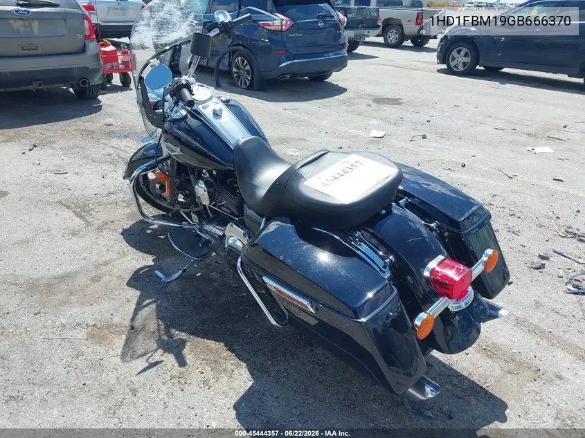 2016 Harley-Davidson Flhr Road King VIN: 1HD1FBM19GB666370 Lot: 45444357