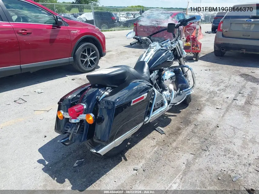 2016 Harley-Davidson Flhr Road King VIN: 1HD1FBM19GB666370 Lot: 45444357