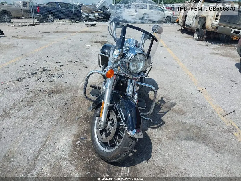 2016 Harley-Davidson Flhr Road King VIN: 1HD1FBM19GB666370 Lot: 45444357