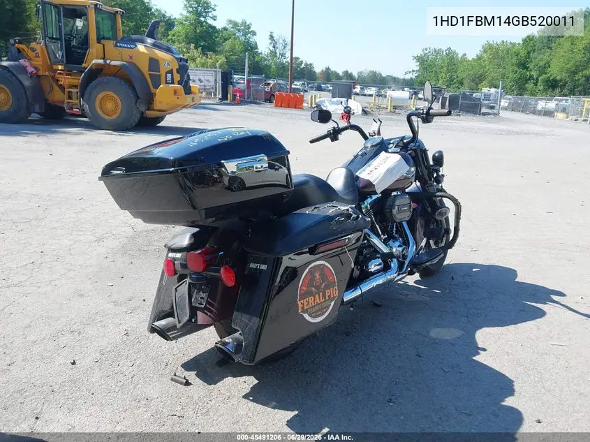 2016 Harley-Davidson Flhr Road King VIN: 1HD1FBM14GB620011 Lot: 45491206