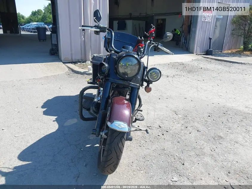 2016 Harley-Davidson Flhr Road King VIN: 1HD1FBM14GB620011 Lot: 45491206