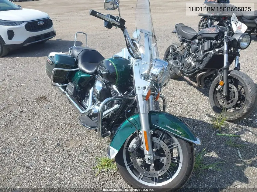 2016 Harley-Davidson Flhr Road King VIN: 1HD1FBM15GB605825 Lot: 45582093
