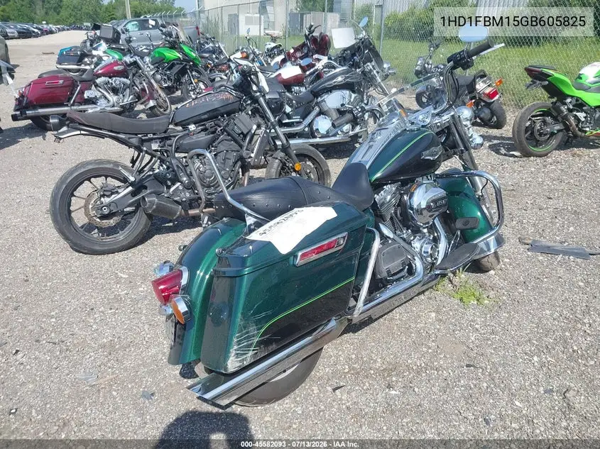 2016 Harley-Davidson Flhr Road King VIN: 1HD1FBM15GB605825 Lot: 45582093