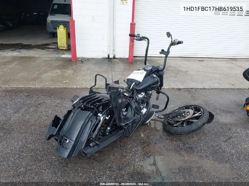 2017 Harley-Davidson Flhr Road King VIN: 1HD1FBC17HB619535 Lot: 42556742
