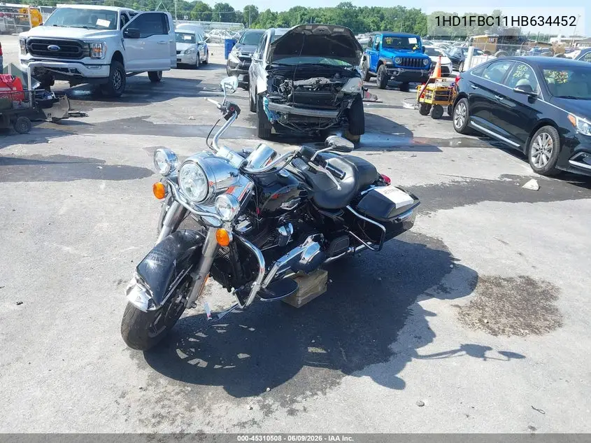 2017 Harley-Davidson Flhr Road King VIN: 1HD1FBC11HB634452 Lot: 45310508