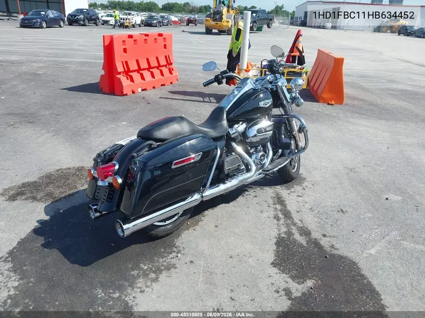 2017 Harley-Davidson Flhr Road King VIN: 1HD1FBC11HB634452 Lot: 45310508