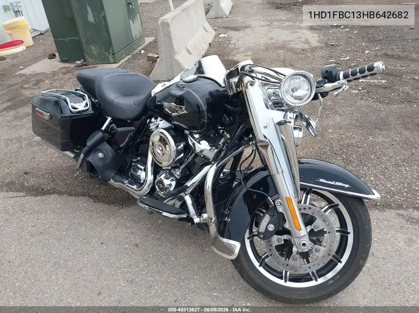2017 Harley-Davidson Flhr Road King VIN: 1HD1FBC13HB642682 Lot: 45313627