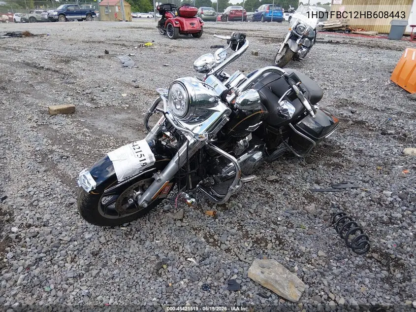 2017 Harley-Davidson Flhr Road King VIN: 1HD1FBC12HB608443 Lot: 45421519
