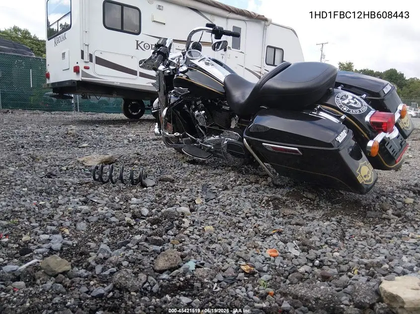 2017 Harley-Davidson Flhr Road King VIN: 1HD1FBC12HB608443 Lot: 45421519