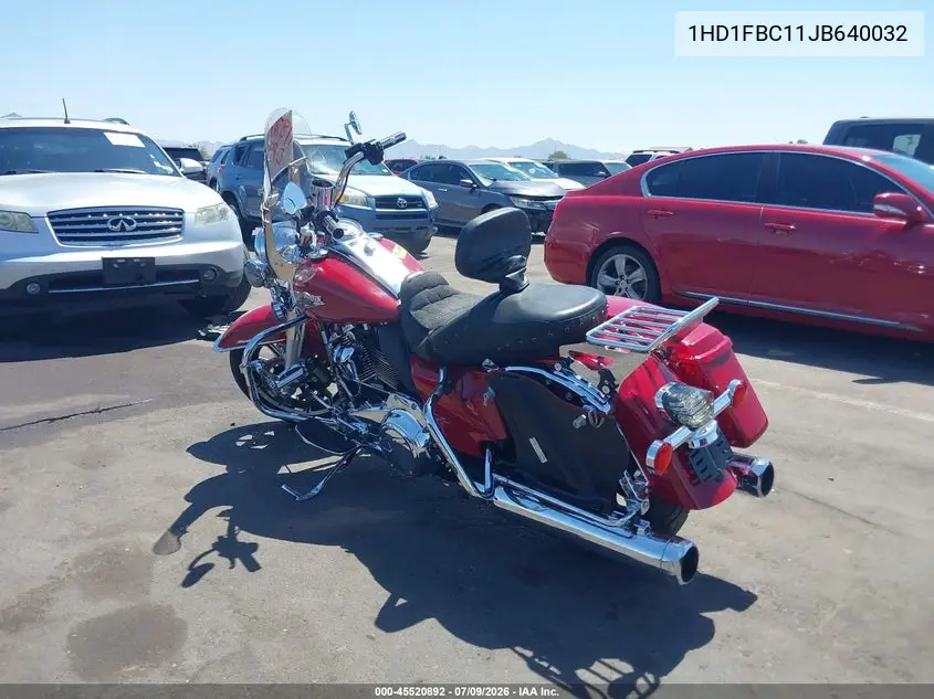 2018 Harley-Davidson Flhr Road King VIN: 1HD1FBC11JB640032 Lot: 45520892