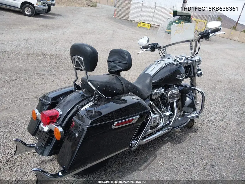 2019 Harley-Davidson Flhr VIN: 1HD1FBC18KB638361 Lot: 44931666