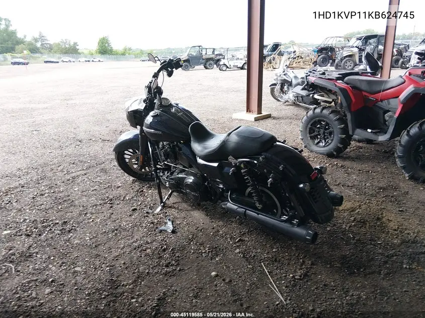 2019 Harley-Davidson Flhrxs VIN: 1HD1KVP11KB624745 Lot: 45119585