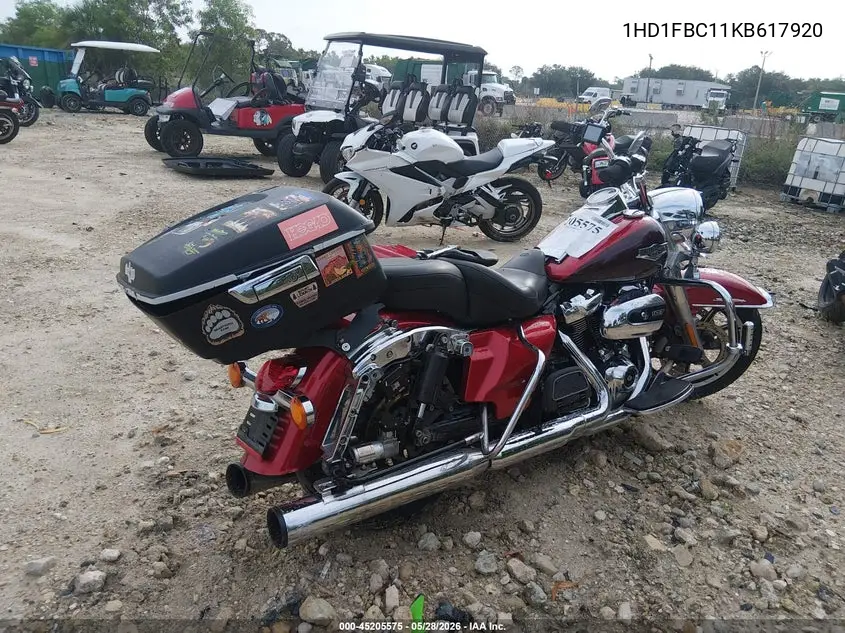 2019 Harley-Davidson Flhr VIN: 1HD1FBC11KB617920 Lot: 45205575