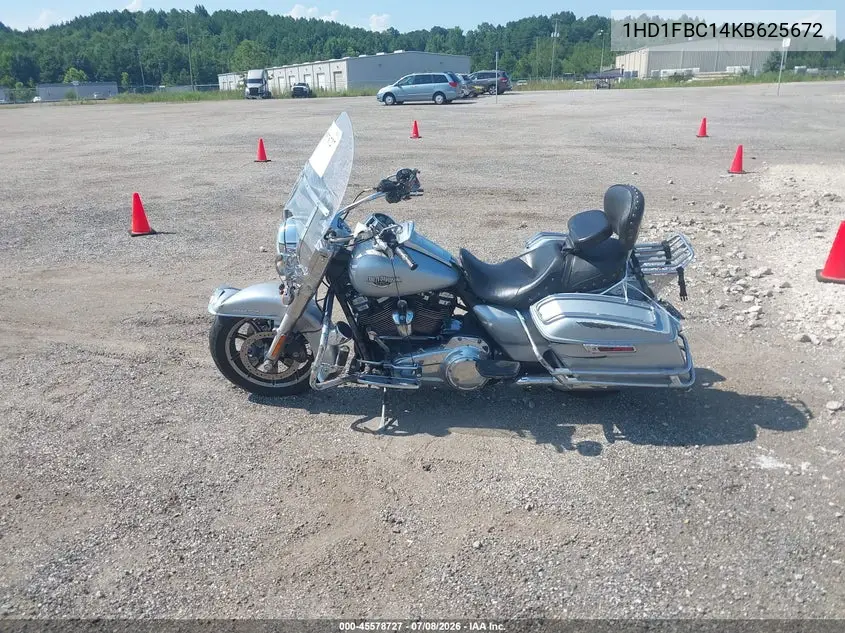 2019 Harley-Davidson Flhr VIN: 1HD1FBC14KB625672 Lot: 45578727
