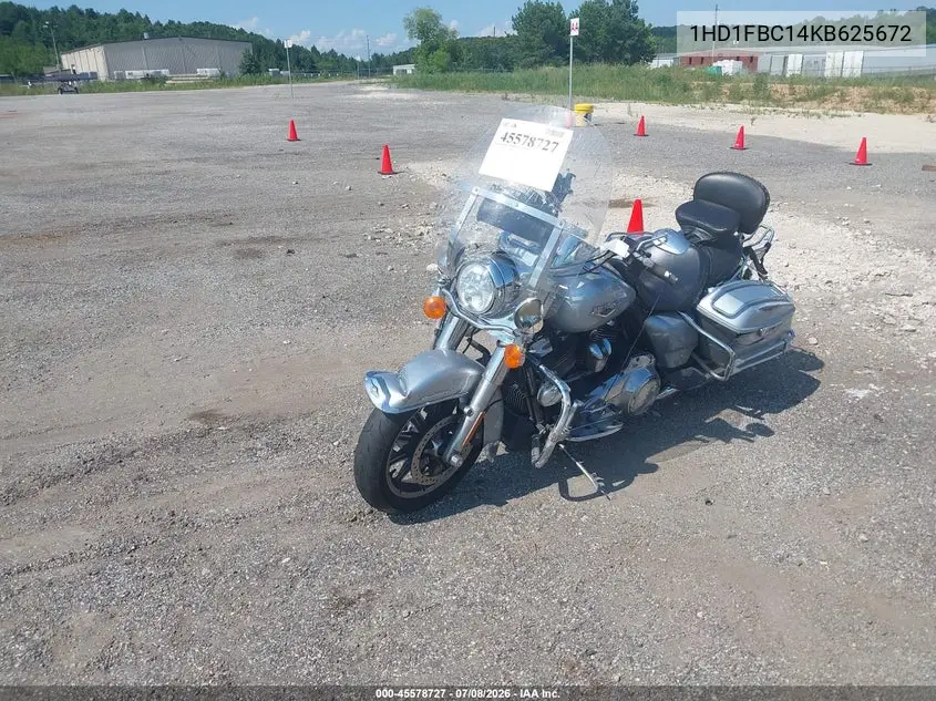 2019 Harley-Davidson Flhr VIN: 1HD1FBC14KB625672 Lot: 45578727