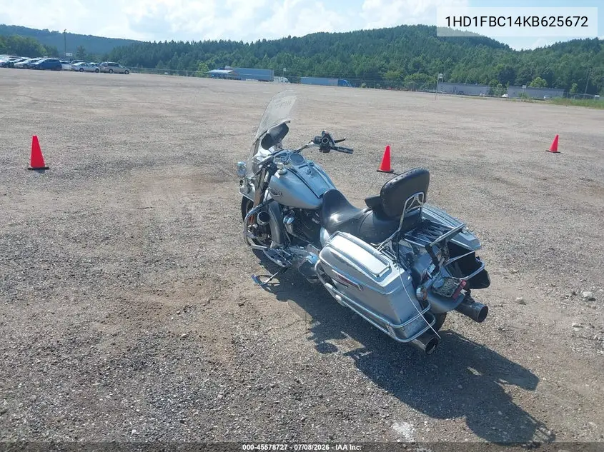 2019 Harley-Davidson Flhr VIN: 1HD1FBC14KB625672 Lot: 45578727