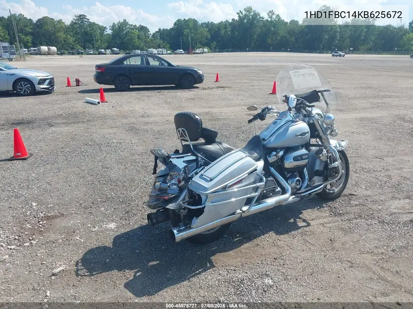 2019 Harley-Davidson Flhr VIN: 1HD1FBC14KB625672 Lot: 45578727