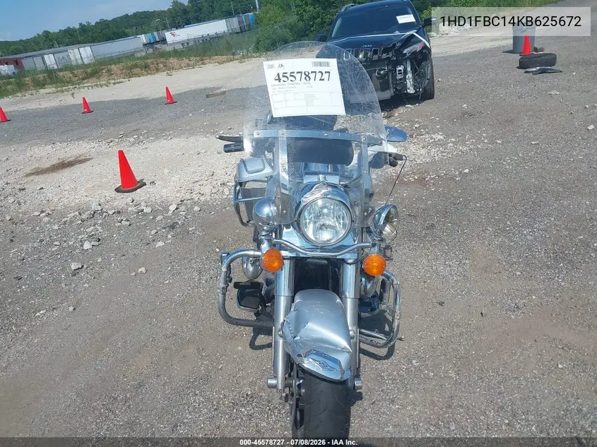 2019 Harley-Davidson Flhr VIN: 1HD1FBC14KB625672 Lot: 45578727