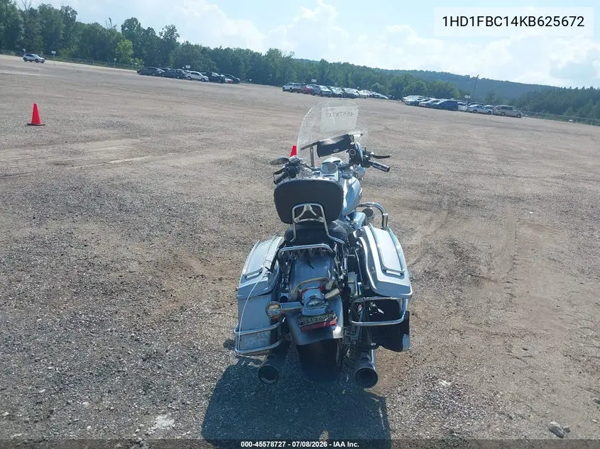 2019 Harley-Davidson Flhr VIN: 1HD1FBC14KB625672 Lot: 45578727