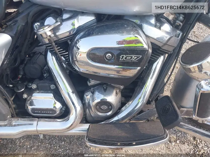 2019 Harley-Davidson Flhr VIN: 1HD1FBC14KB625672 Lot: 45578727