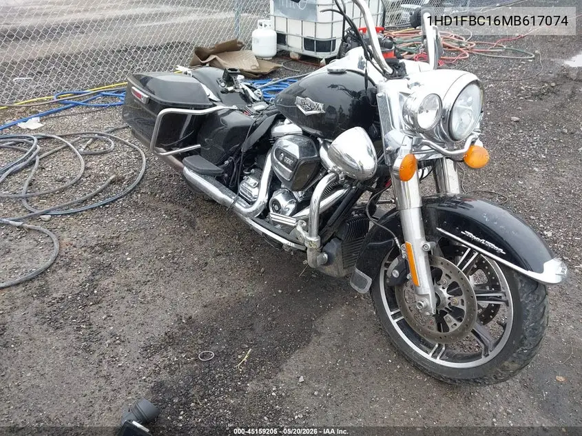 2021 Harley-Davidson Flhr VIN: 1HD1FBC16MB617074 Lot: 45159205