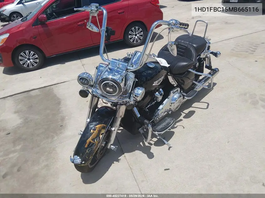2021 Harley-Davidson Flhr VIN: 1HD1FBC15MB665116 Lot: 45227419