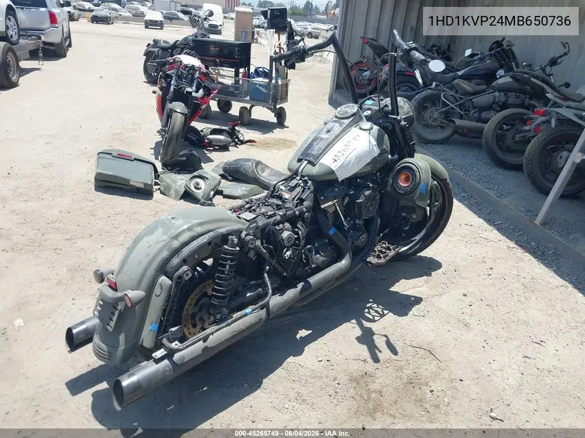 2021 Harley-Davidson Flhrxs VIN: 1HD1KVP24MB650736 Lot: 45265749