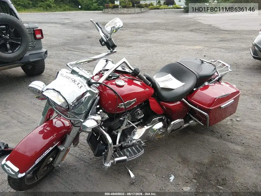 2021 Harley-Davidson Flhr VIN: 1HD1FBC11MB636146 Lot: 45405833