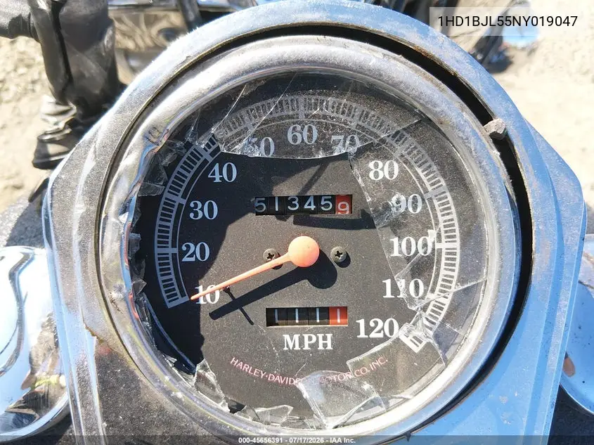 1992 Harley-Davidson Flstc VIN: 1HD1BJL55NY019047 Lot: 45656391