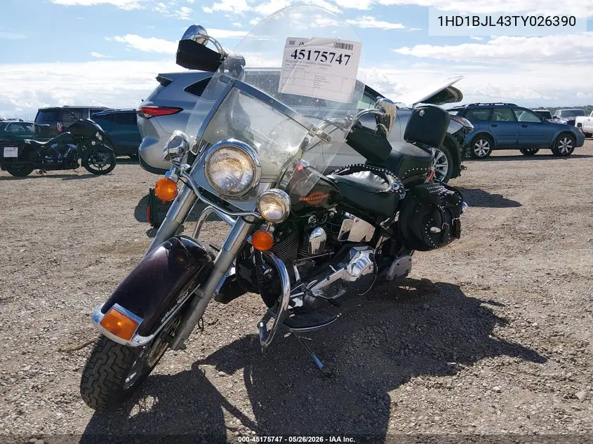 1996 Harley-Davidson Flstc VIN: 1HD1BJL43TY026390 Lot: 45175747