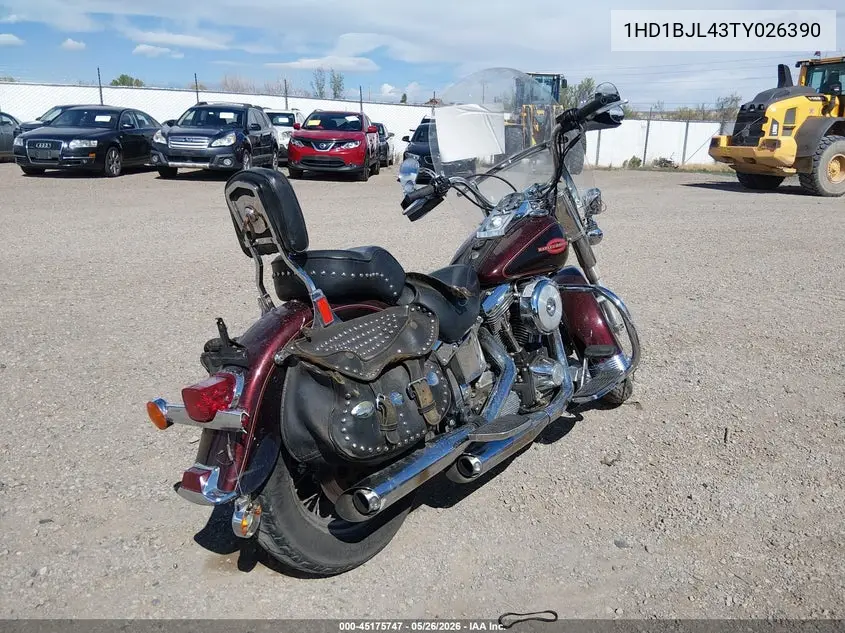 1996 Harley-Davidson Flstc VIN: 1HD1BJL43TY026390 Lot: 45175747