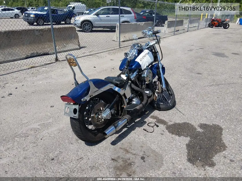 1997 Harley-Davidson Fxst Custom VIN: 1HD1BKL16VY029735 Lot: 45496984