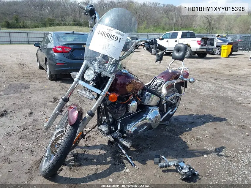 2000 Harley-Davidson Fxst VIN: 1HD1BHY1XYY015398 Lot: 44850591