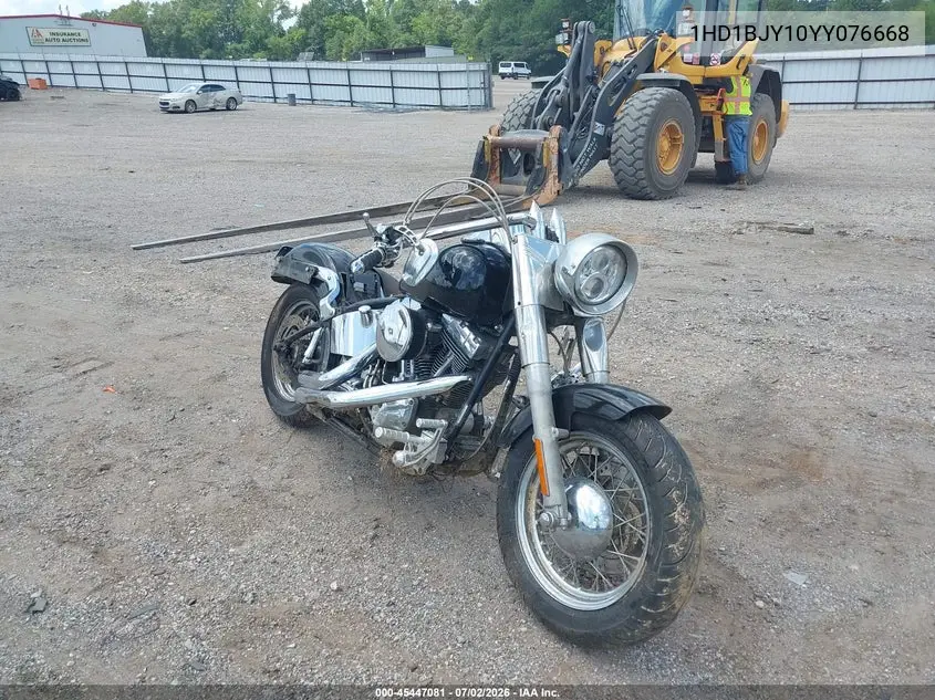 2000 Harley-Davidson Flstc VIN: 1HD1BJY10YY076668 Lot: 45447081