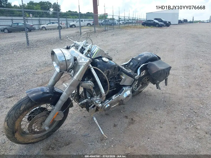 2000 Harley-Davidson Flstc VIN: 1HD1BJY10YY076668 Lot: 45447081