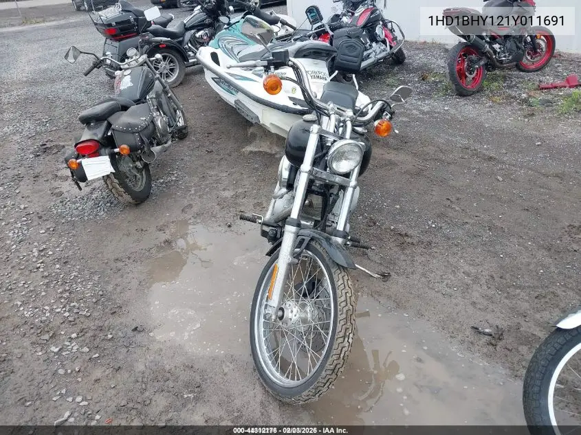 2001 Harley-Davidson Fxst VIN: 1HD1BHY121Y011691 Lot: 44312176