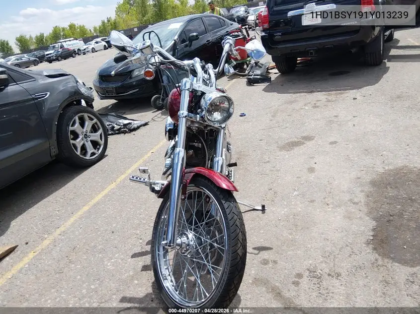 2001 Harley-Davidson Fxstd VIN: 1HD1BSY191Y013239 Lot: 44970207