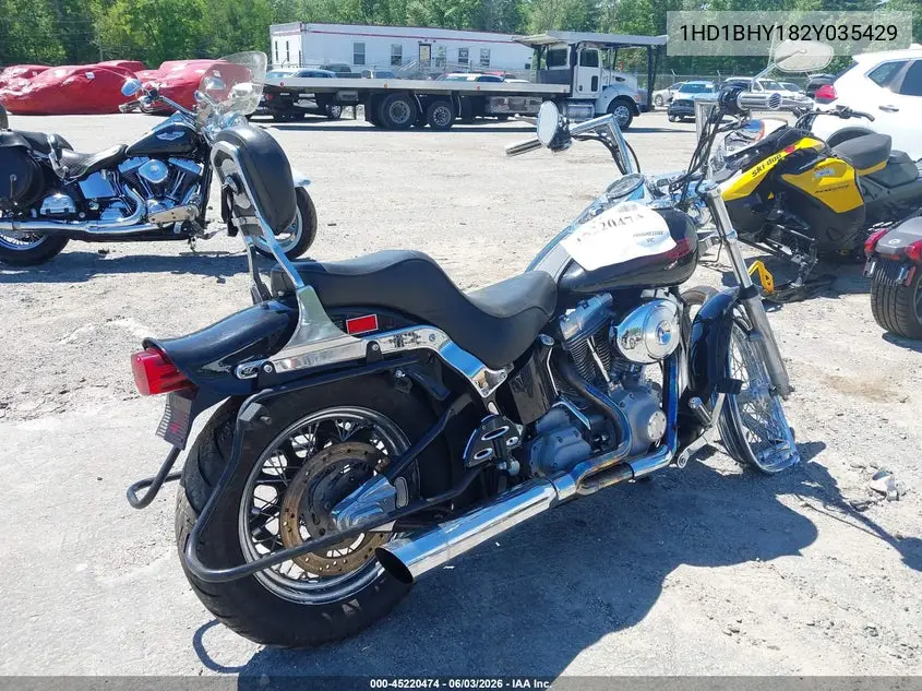 2002 Harley-Davidson Fxst VIN: 1HD1BHY182Y035429 Lot: 45220474