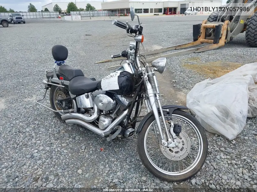 2002 Harley-Davidson Fxsts VIN: 1HD1BLY132Y057986 Lot: 45422817