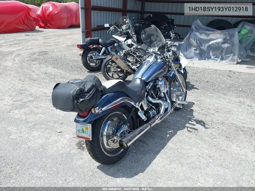 2003 Harley-Davidson Fxstd VIN: 1HD1BSY193Y012918 Lot: 44948141
