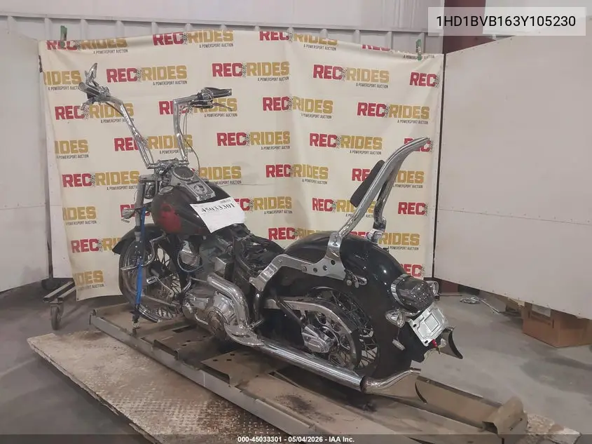 2003 Harley-Davidson Fxsti VIN: 1HD1BVB163Y105230 Lot: 45033301