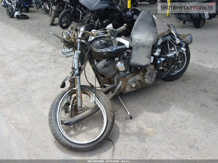 2003 Harley-Davidson Fxst VIN: 1HD1BHY1X3Y049673 Lot: 45670928