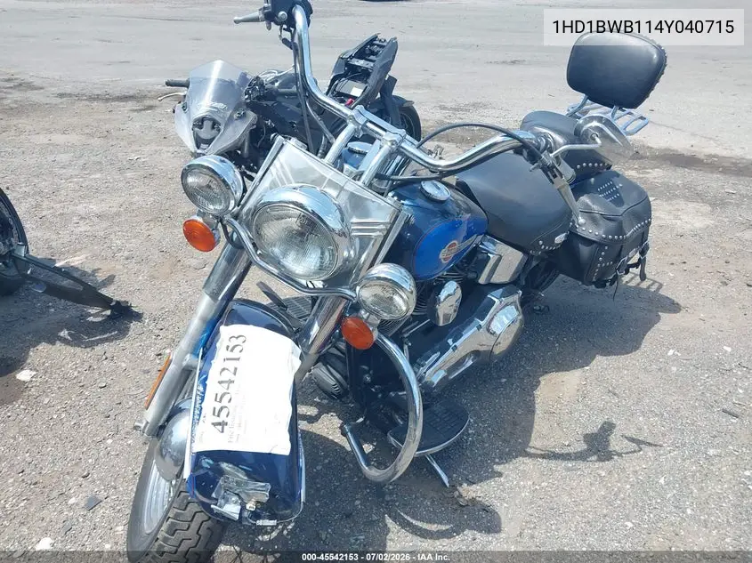 2004 Harley-Davidson Flstci VIN: 1HD1BWB114Y040715 Lot: 45542153